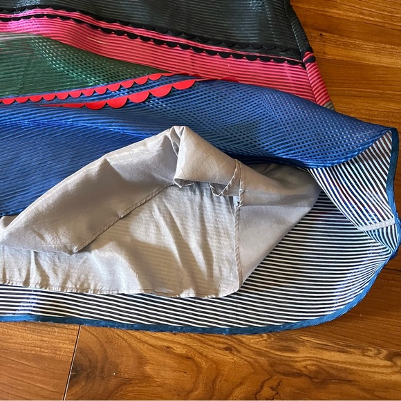 Anthropologie Diane Graphic Striped Midi Dress XS New - Picture 11 of 16